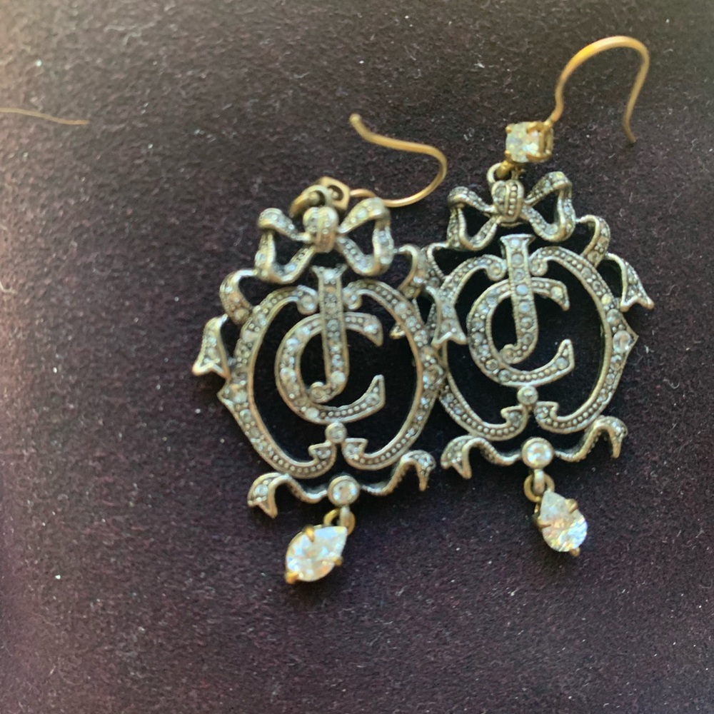 Juicy couture silver earrings